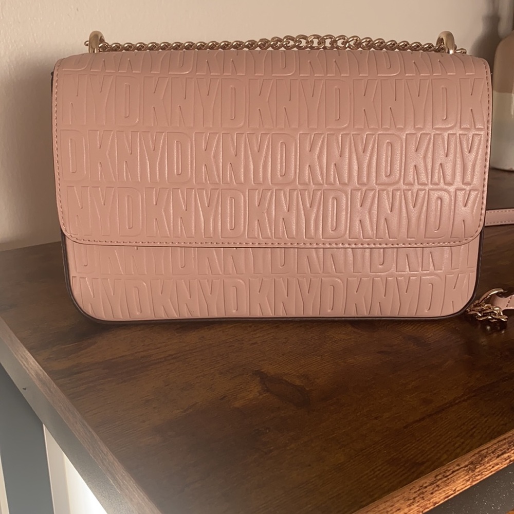 DKNY blush crossbody purse